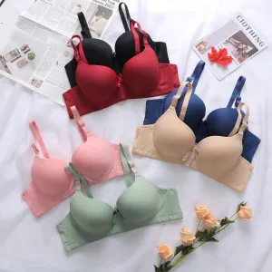 Good Quality Manufacture Designed Hot Solid Color Underwear Custom Ladies Pushup Bra for Women（H0004-0008）