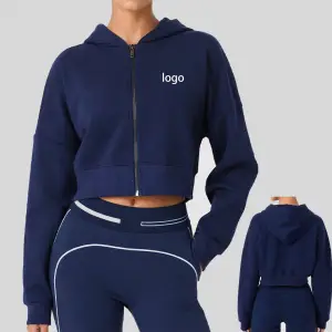 Women&rsquo;s Cropped Butterfly Sleeve Sports Jacket Lightweight Running Yoga Workout Jacket for Fitness Gym & Casual Activewear（N0001-0002）