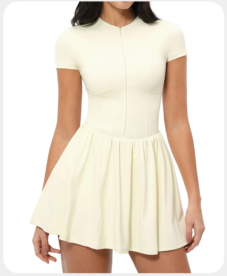 Women&rsquo;s High Waist Tennis Skirt with Built-In Shorts Pleated Athletic Skort Moisture Wicking Workout Skirt for Tennis Golf Running & Fitness（N0003-0004）