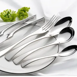 Royal Style Stainless Steel Cutlery Set Luxury European Flatware Vintage Elegant Silverware Dinnerware Set for Home & Gift（A0006-0003）