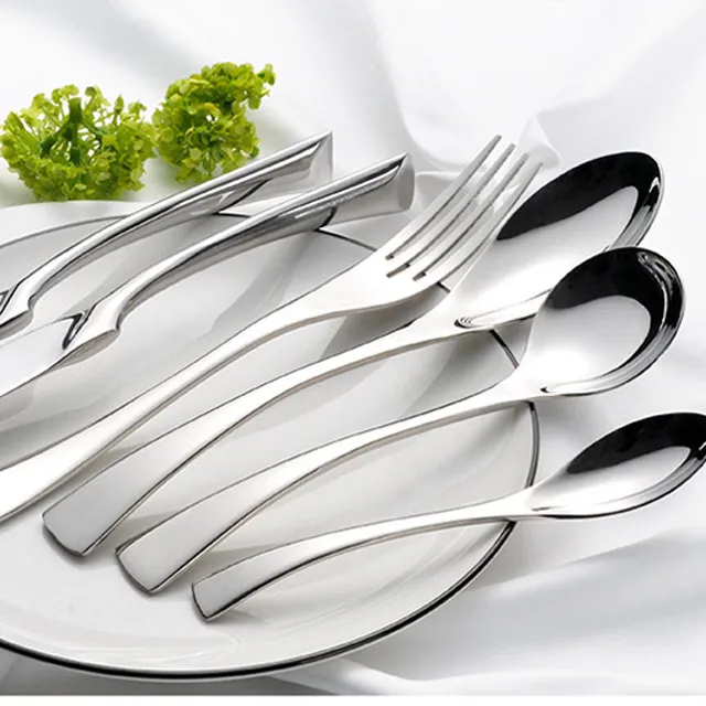 Royal Style Stainless Steel Cutlery Set Luxury European Flatware Vintage Elegant Silverware Dinnerware Set for Home & Gift（A0006-0003）