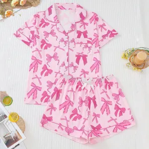Custom Printed Women Pajama Set Soft Silky Sleepwear Two Piece Pajamas Smooth Touch Lounge Nightwear Set for Women（M0001-0001）
