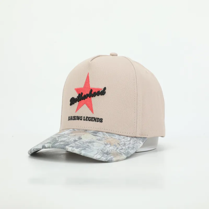 Custom Embroidered Camouflage Baseball Cap for Men & Women High Quality Dad Hat Curved Brim Panel Hat with Animal Logo Adjustable Outdoor Trucker Cap（O0001-0001）