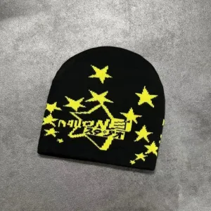 Jacquard Knit Beanie Custom Design Winter Streetwear Hat Wholesale（O0005-0004）