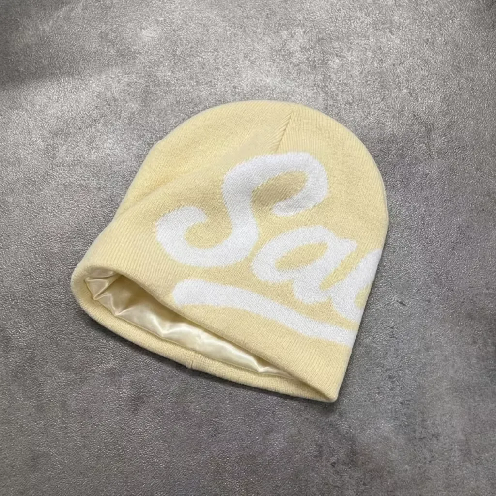 Satin Lined Knit Cap Custom Logo Winter Warm Beanie Wholesale（O0005-0007）