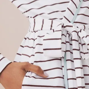 Custom Bamboo Printed Robe Pajama Set for Women Long Sleeve Two Piece Sleepwear Set Soft Loungewear Homewear Nightwear（M0007-0006）