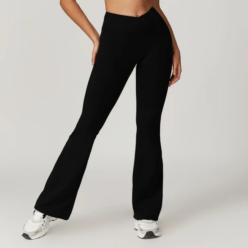 Scrunch Butt Flare Leggings for Women High Waist Push Up Yoga Pants Gym Workout Fitness Activewear（K0004-0009）