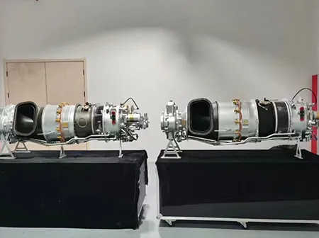 Simulation 3D printed aircraft engine model