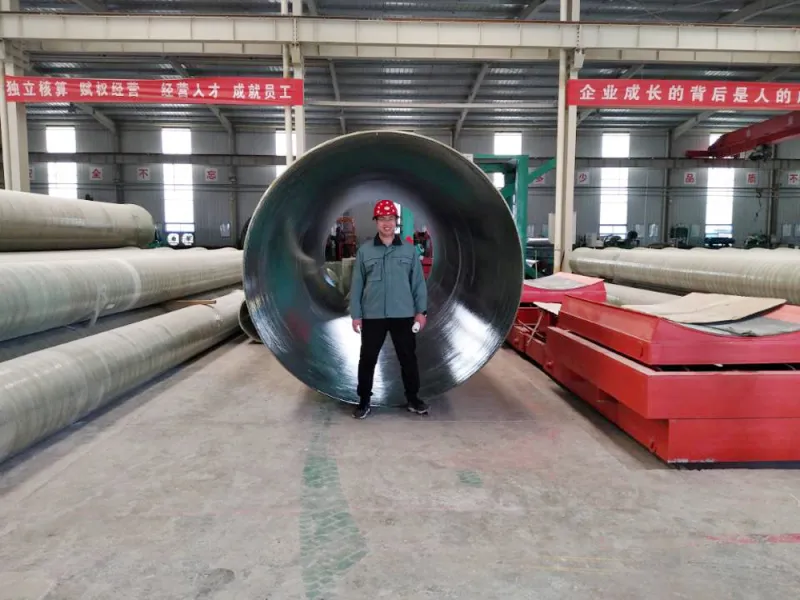 FRP buried pipeline