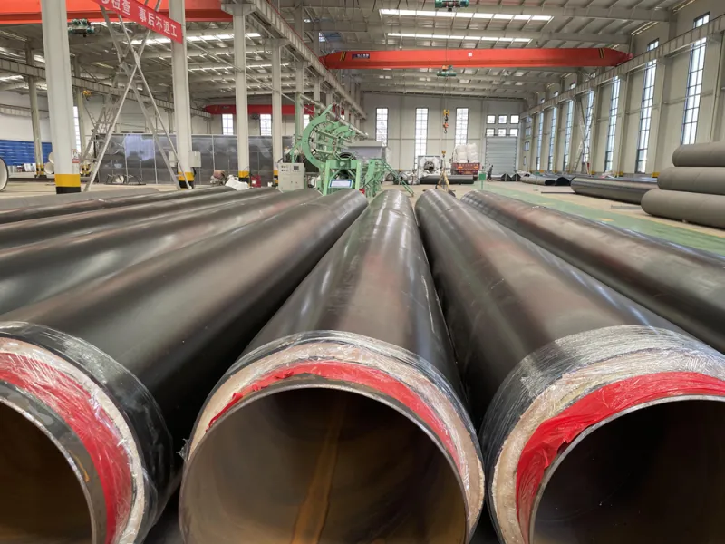 Heating steam to water insulation pipeline