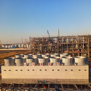 Cross-flow FRP cooling tower