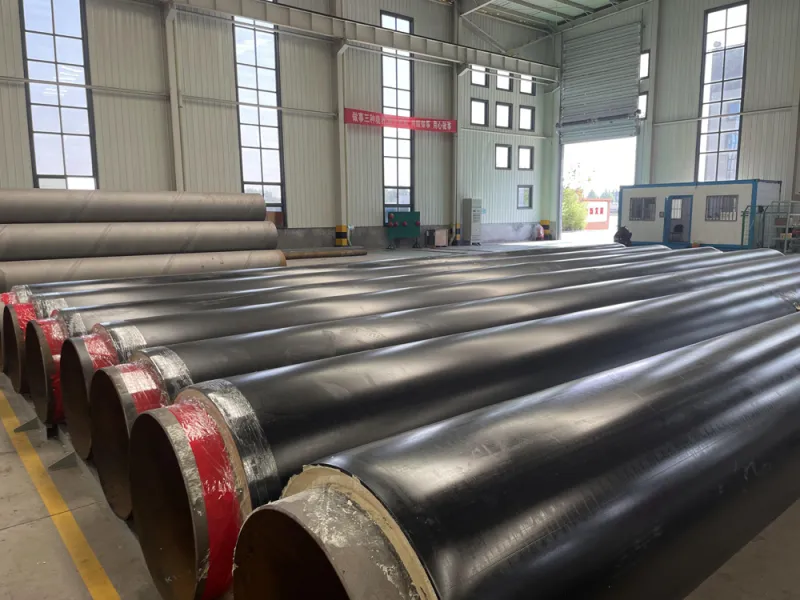 Prefabricated directly buried insulated steel pipe