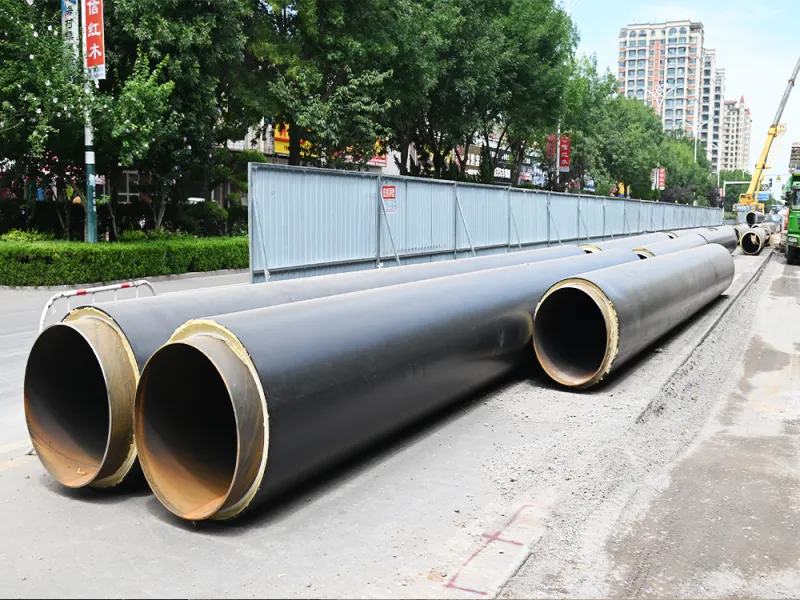 High-density polyethylene thermal insulation steel pipe