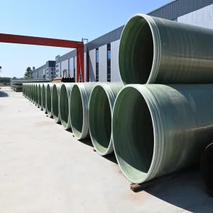 Large-diameter fiberglass reinforced plastic pipes