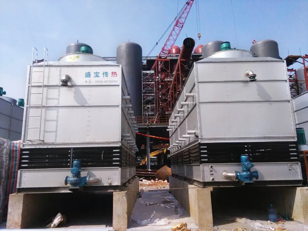 Closed tower in the metal industry