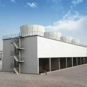 Concrete structure anti-fog cooling tower