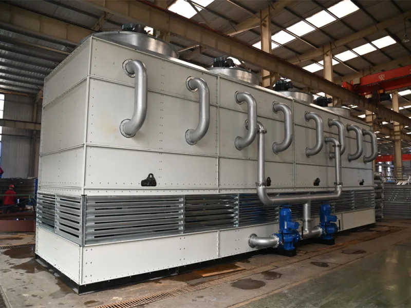 Evaporative air cooler for alkylation unit