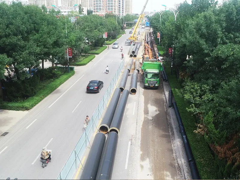 Thermal insulation pipes for new heat sources of heat power
