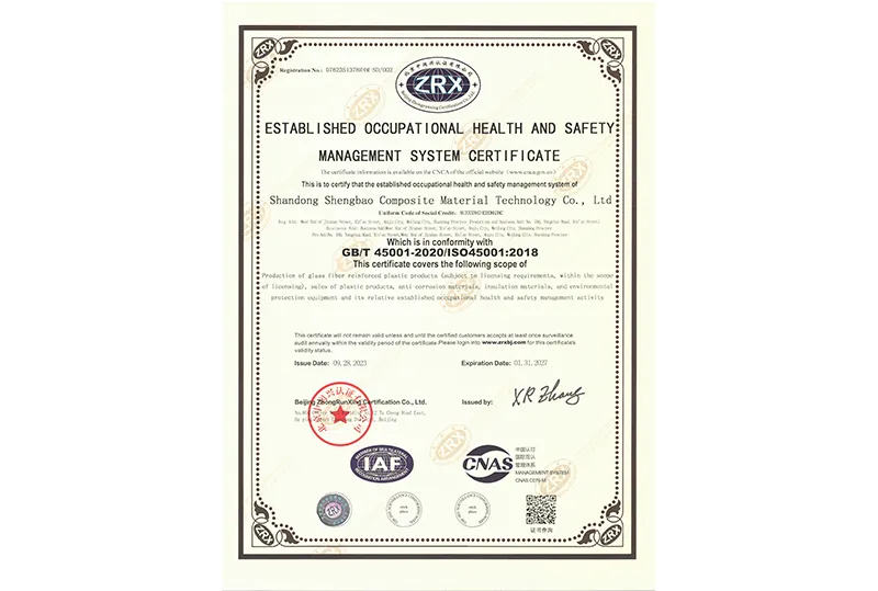Occupational Health and Safety Management System Certification