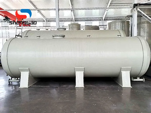 PPH horizontal quartz sand storage tank