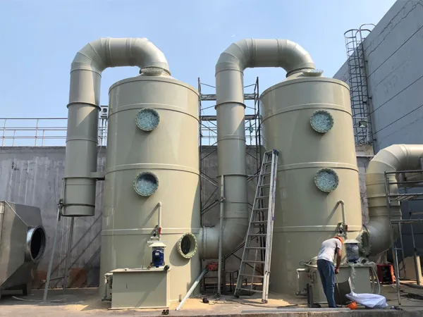 PPH exhaust gas tower