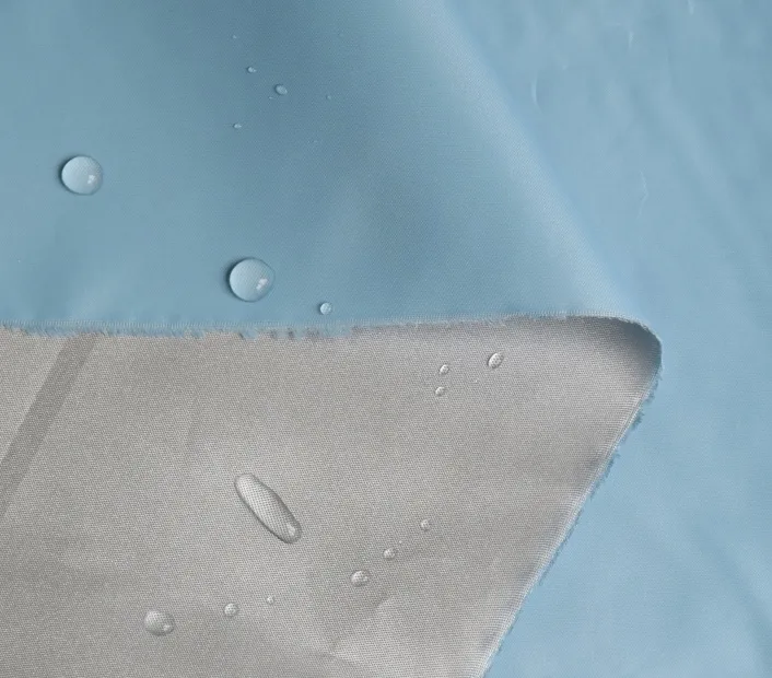 190TS PU silver glue fabric