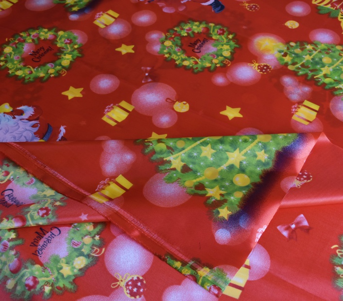 230T satin printed fabric