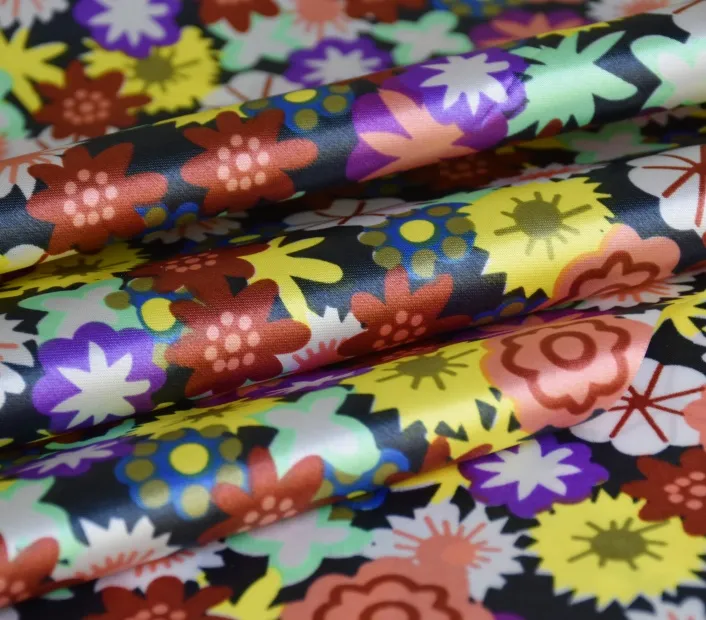 240T satin printed fabric