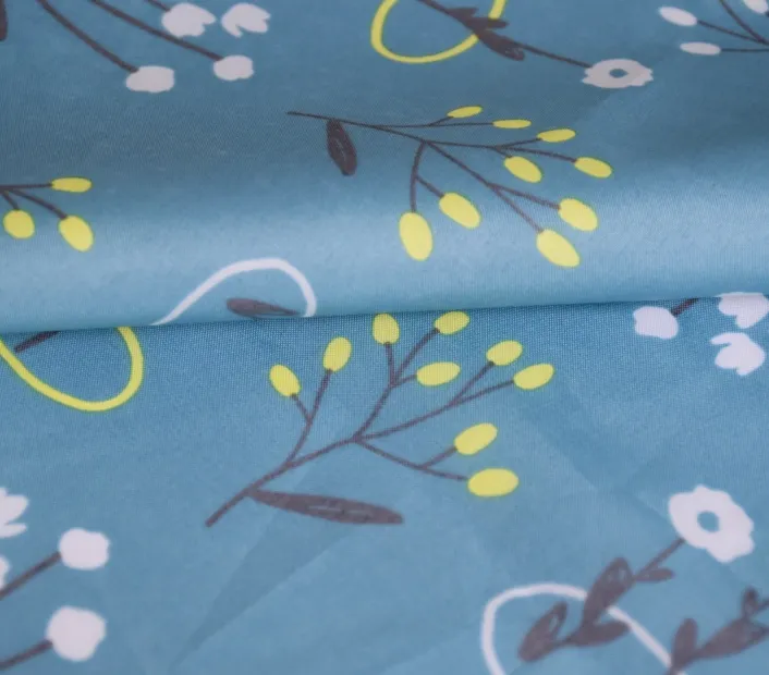 200T polyester pongee printed plain fabric