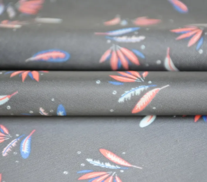 210T polyester silk printed plain cloth