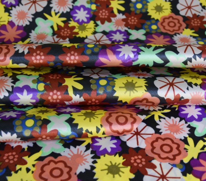 240T satin printed fabric