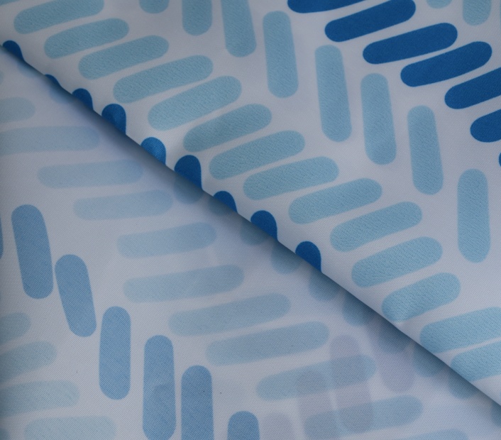 200D polyester printed plain fabric