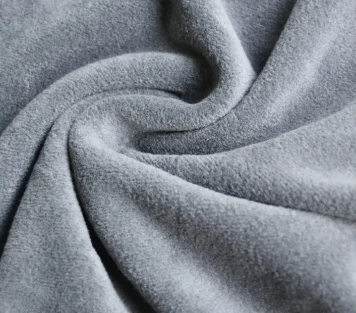 Medium gray cloud velvet