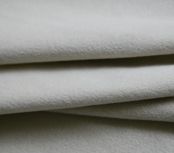 Off-white imitation micro fabric