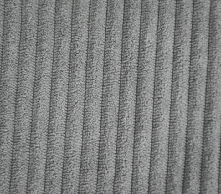4.5 medium grey fine woven corduroy