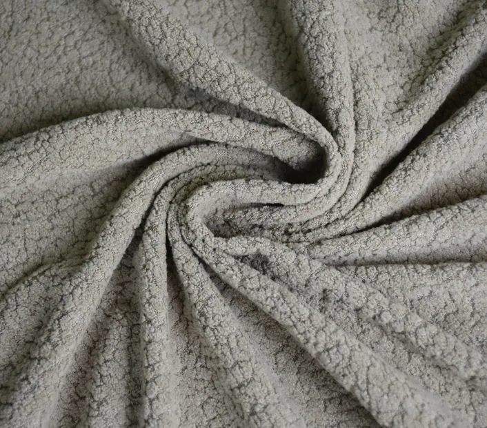 Light gray polyester jacquard fabric