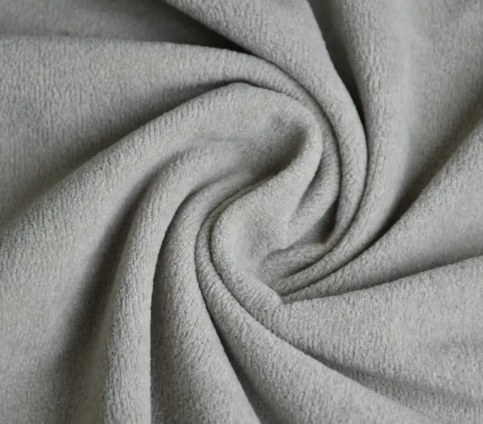 Light gray cloud velvet