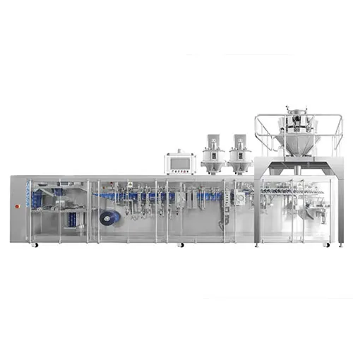 Servo Driven Rollstock Stand-Up Pouch Packaging Machine, 4-Nozzle Filling-400SQY
