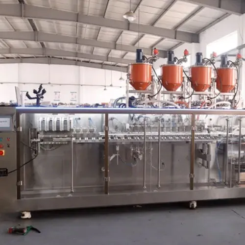 Premade Pouch Packaging Machine, 4-Nozzle Filling-400QG