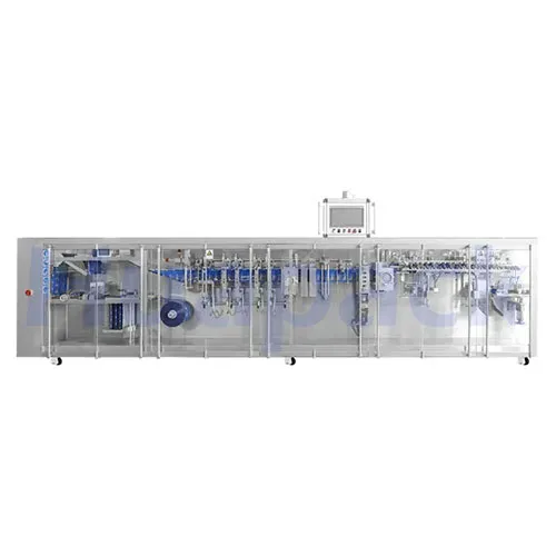 Rollstock Shaped Pouch Packaging Machine, 4-Nozzle Filling-400SQY
