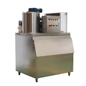 Flake Ice Machine with Ice Storage Bin 500kg/24h