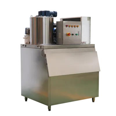 Flake Ice Machine with Ice Storage Bin 500kg/24h
