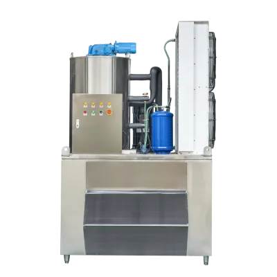 Flake Ice Machine with Ice Storage Bin 1t/24h