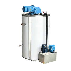 Fresh water Flake Ice Evaporator 3t/24h
