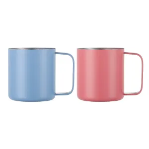 Insulated Stainless Steel Office Cup with Comfortable Handle SW-046A