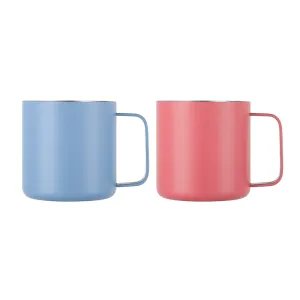 Minimalist Insulated Stainless Steel Office Cup with Handle Lid SW-046B