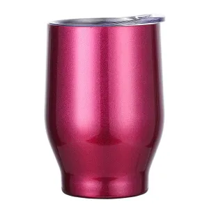Colorful OEM Insulated  Stainless Steel Red Wine Mug With Lid 