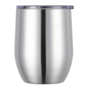 Spill Proof Insulated  Stainless Steel Red Wine Mug  with Sliding Lid 