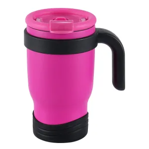 Vaso moderno de acero inoxidable con aislamiento de 420 ml y acabado liso SW-084A