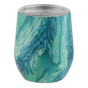 Modern Egg Shape Design Insulated  Stainless Steel Red Wine Mug 